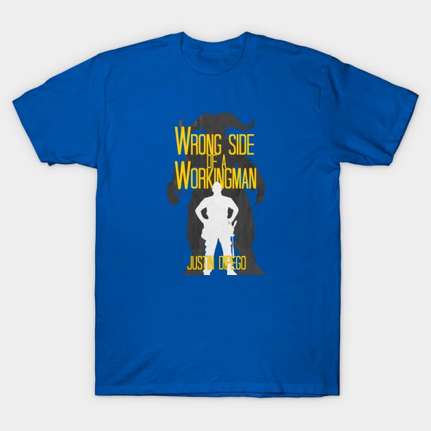 Wrong Side of a Workingman Book Cover T-Shirt by DiPEGO NOW ENTERTAiNMENT